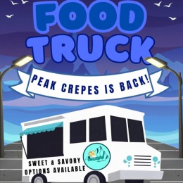 food truck graphic for Peak Crepes